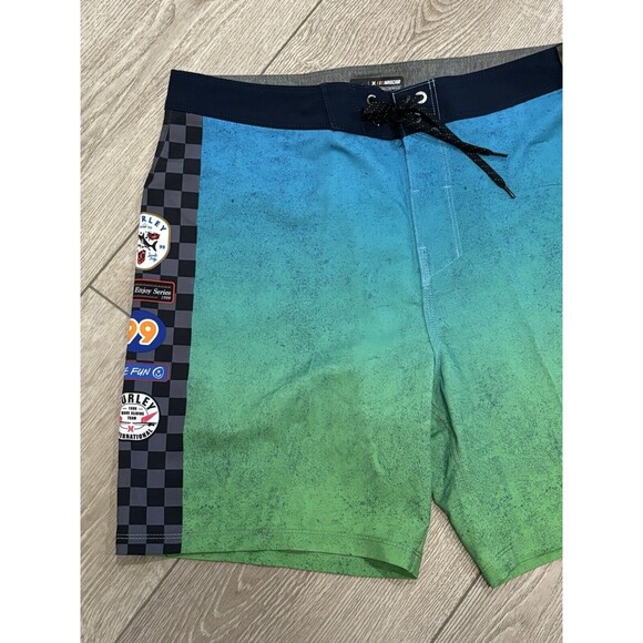 Hurley x Nascar Mens Phantom Eco Nascar Racetrack Board Shorts Swim Size 32 - Picture 2 of 7